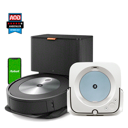 Roomba® j7+ & Braava jet® m6, valge/sinine, komplekt