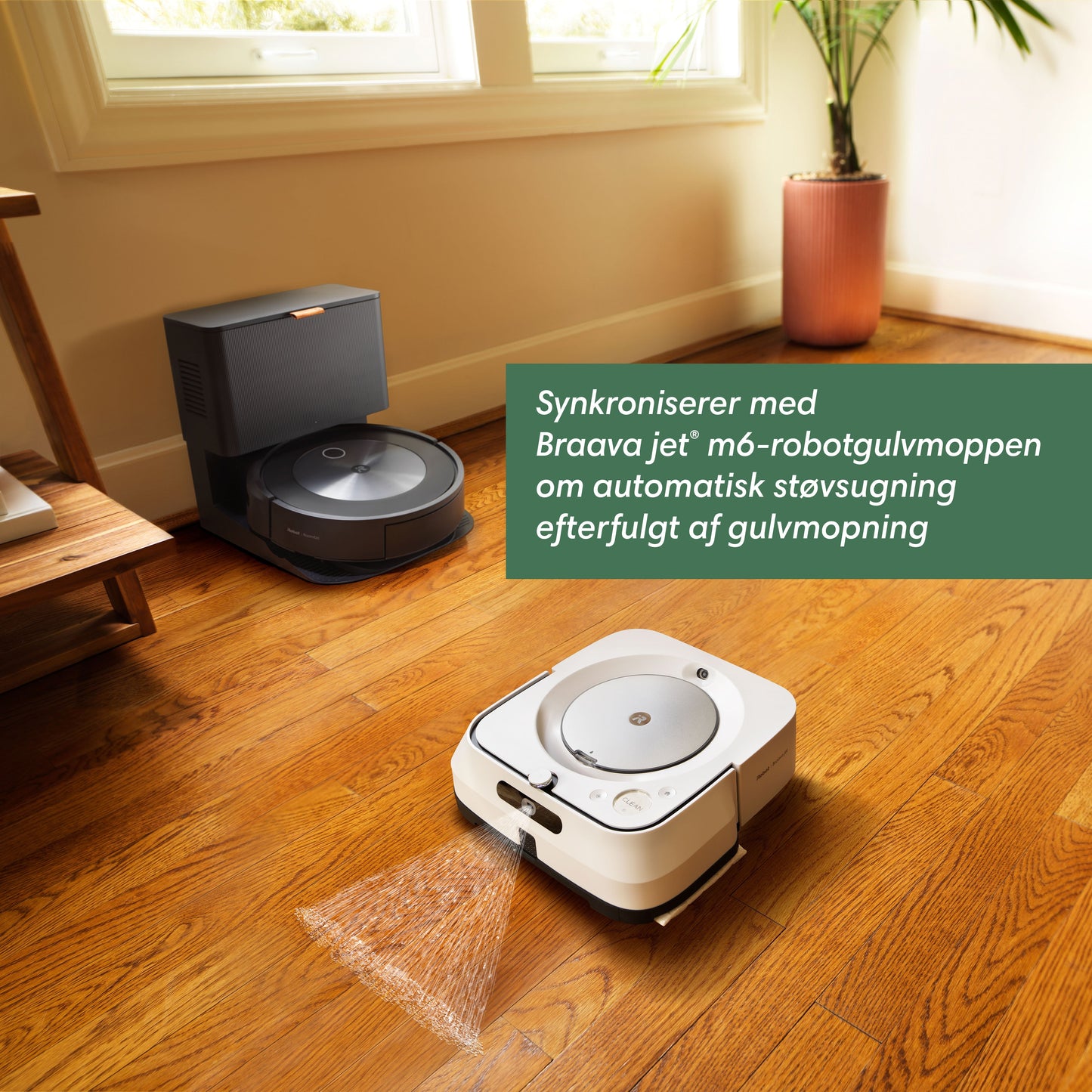 Roomba® j7+ & Braava jet® m6, valge/sinine, komplekt